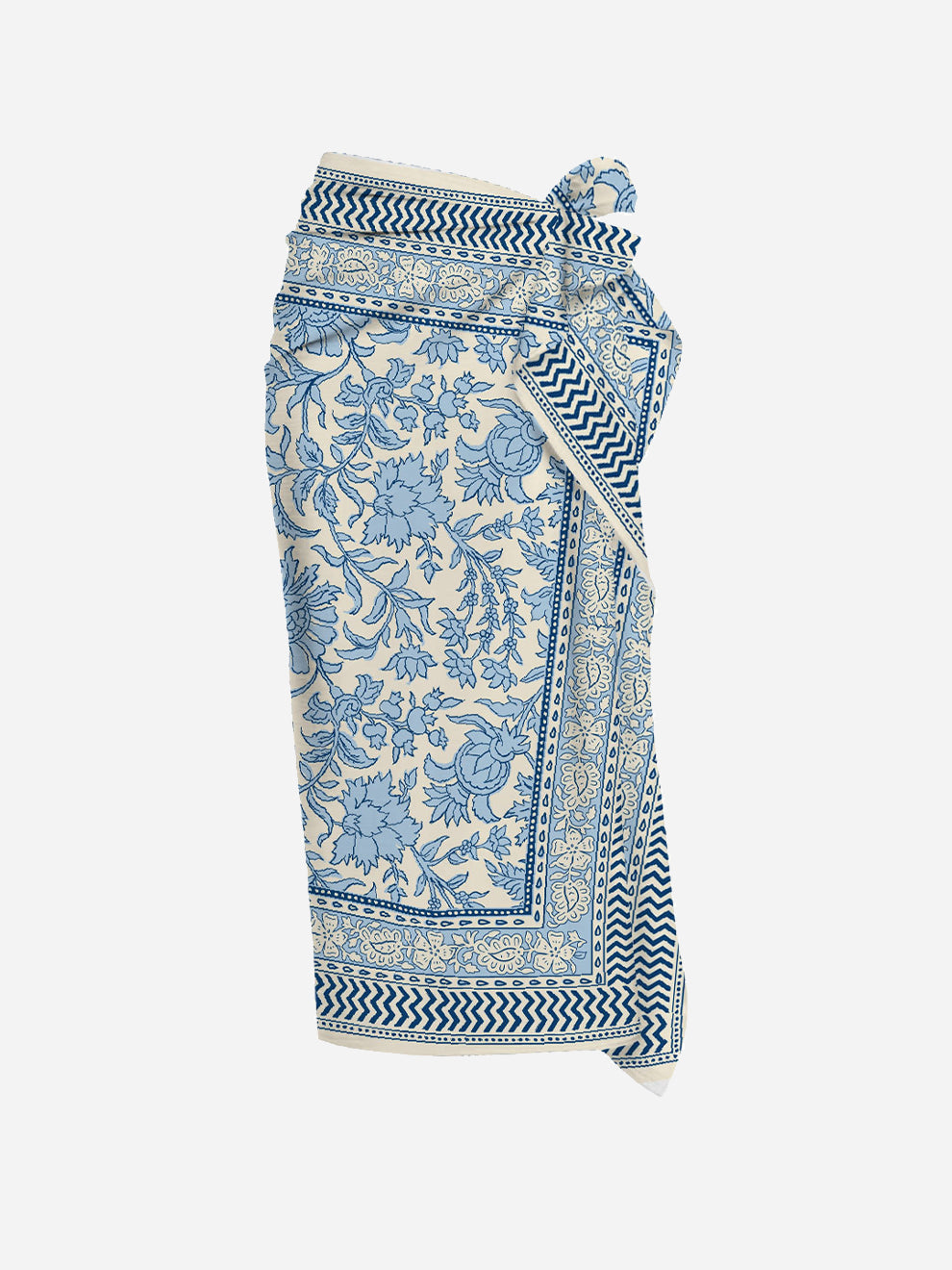 Mc2 Saint Barth Pareo Misto Seta Tahiti Batik Foulard