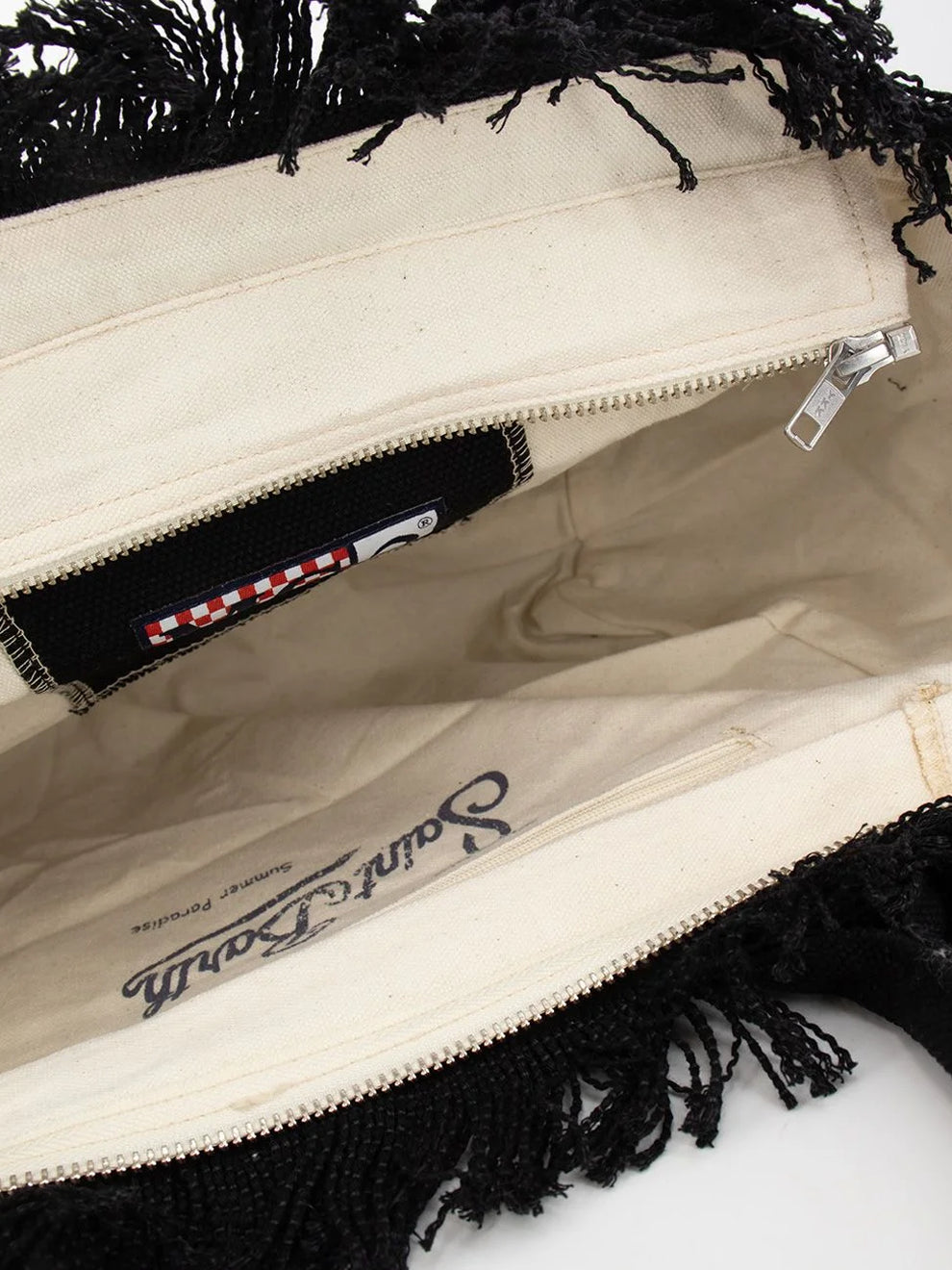 Mc2 Saint Barth Borsa Colette Canvas Con Strass Nera