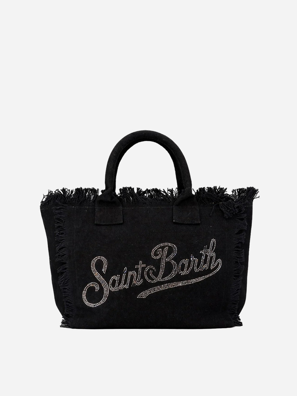 Mc2 Saint Barth Borsa Colette Canvas Con Strass Nera