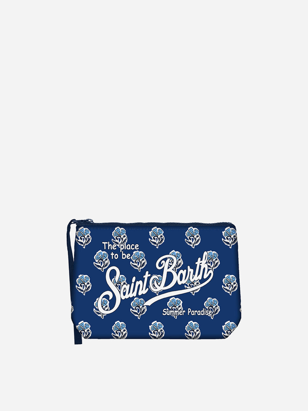 Mc2 Saint Barth Pochette Aline Jaipur Bloom Blu