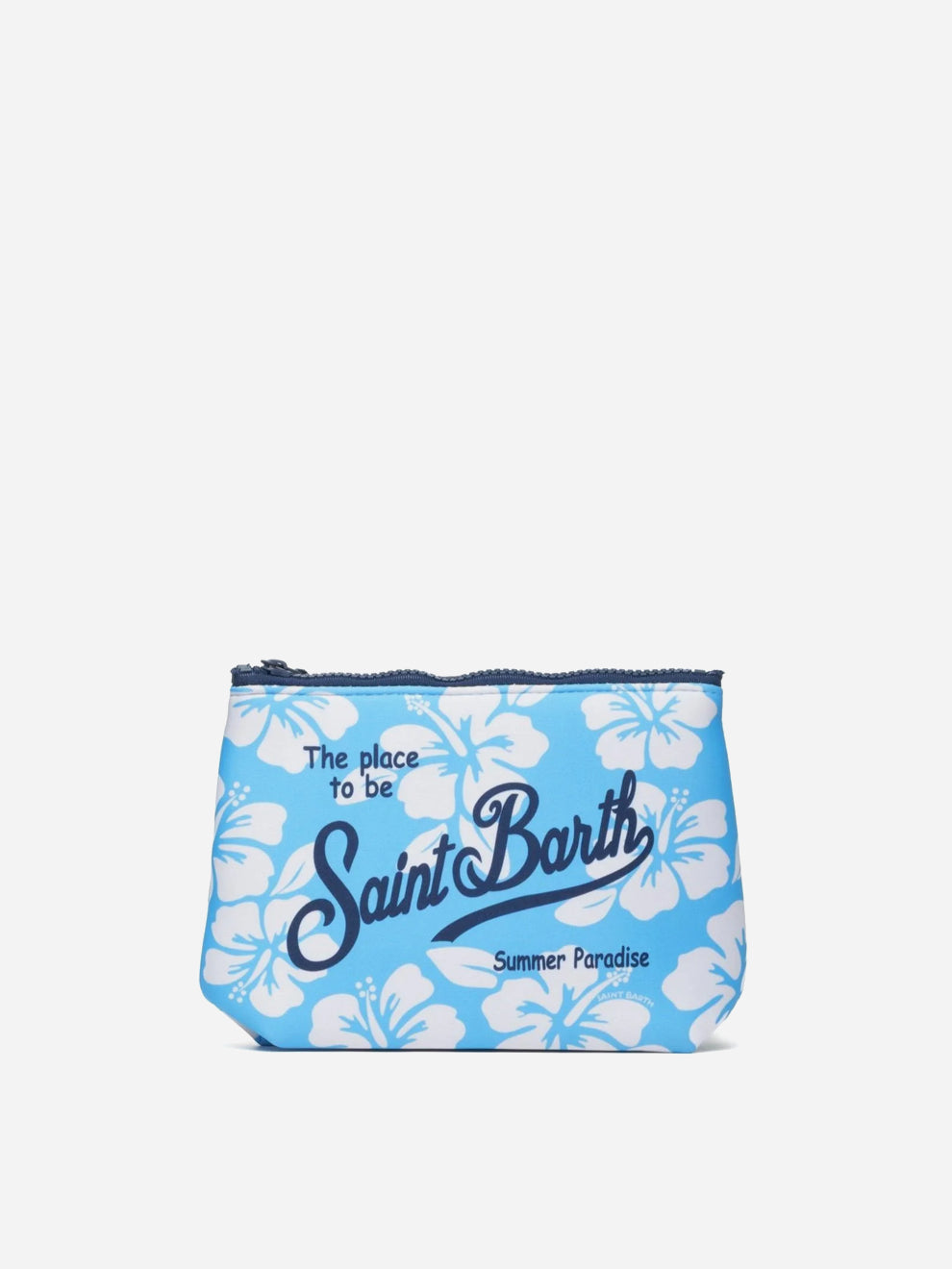Mc2 Saint Barth Pochette Simple Hibiscus Azzurro