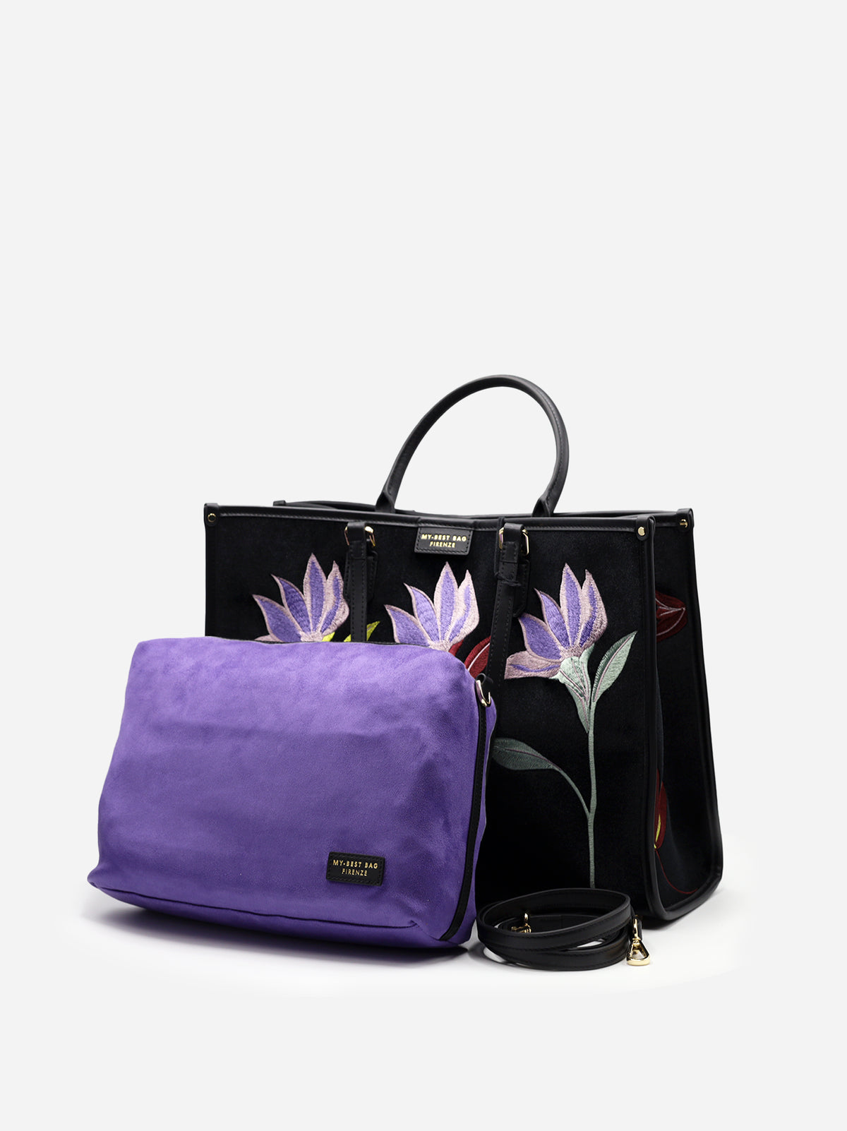 My Best Bag Borsa Atena Essence Black Flower