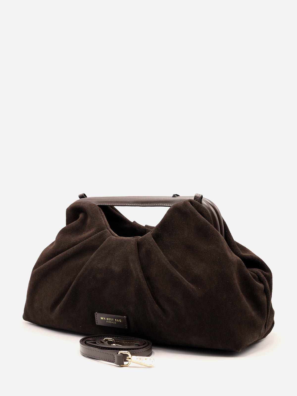 My Best Bag Borsa Janine Suede Big Dark Brown