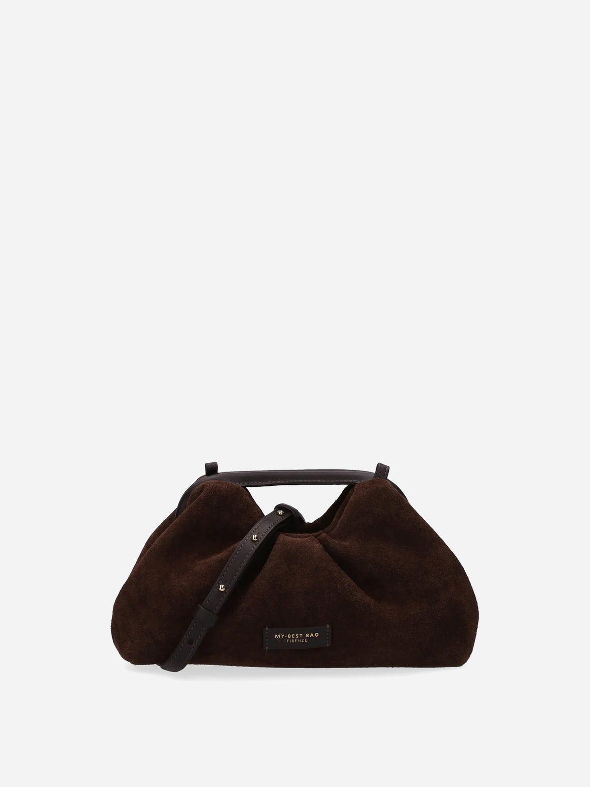 My Best Bag Borsa Janine Suede Small Dark Brown