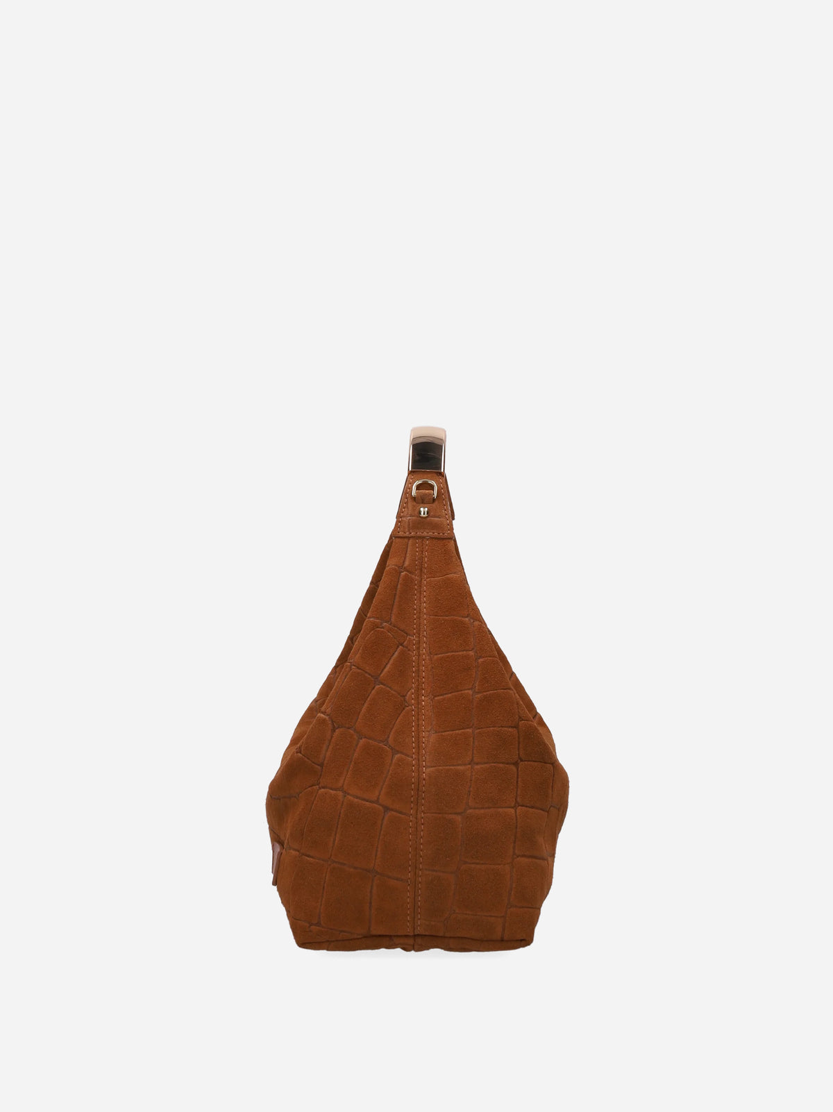 My Best Bag Borsa Ellisse Bauletto Croco Suede Cognac