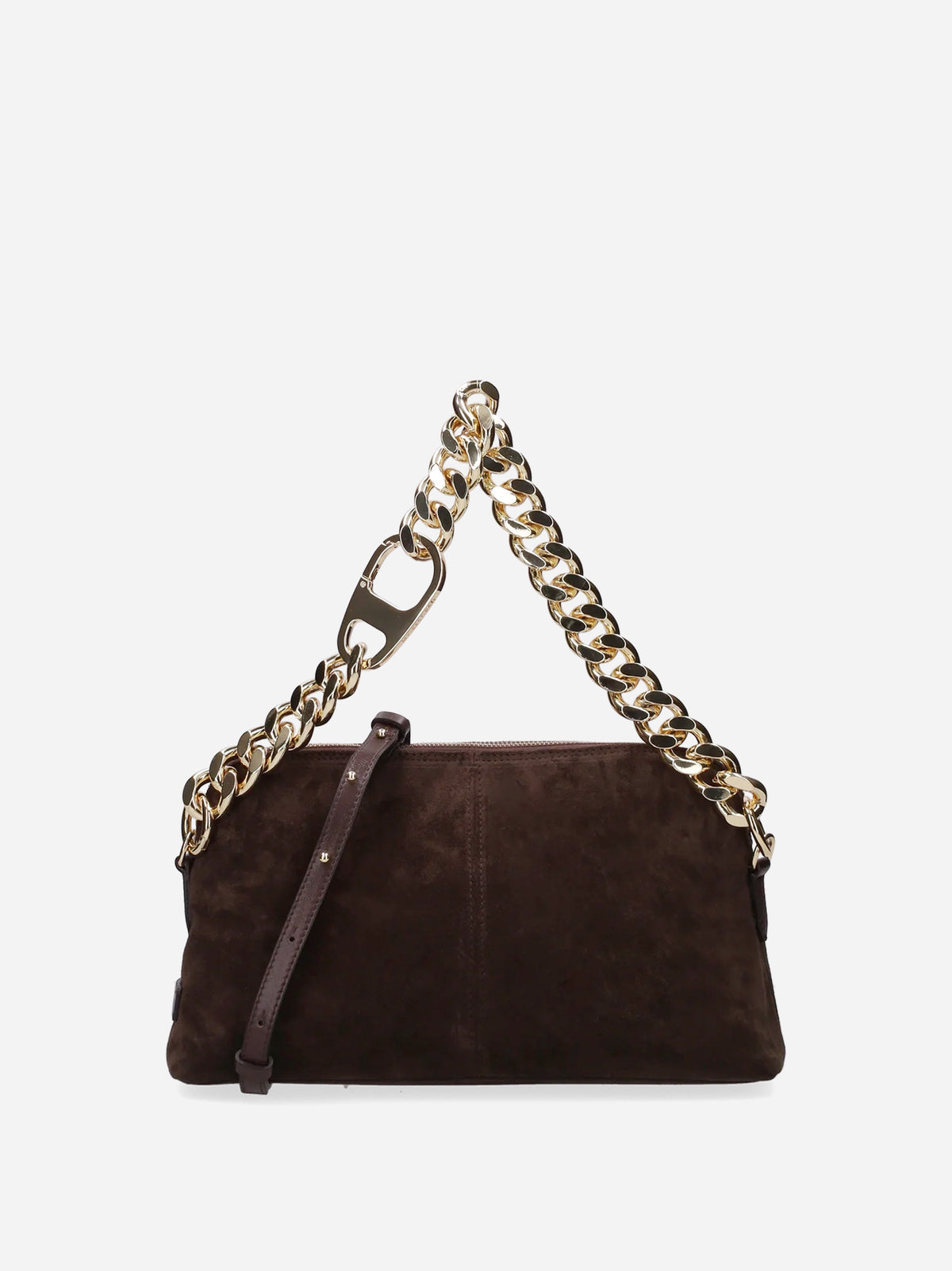 My Best Bag Borsa Michelle Suede Small Dark Brown