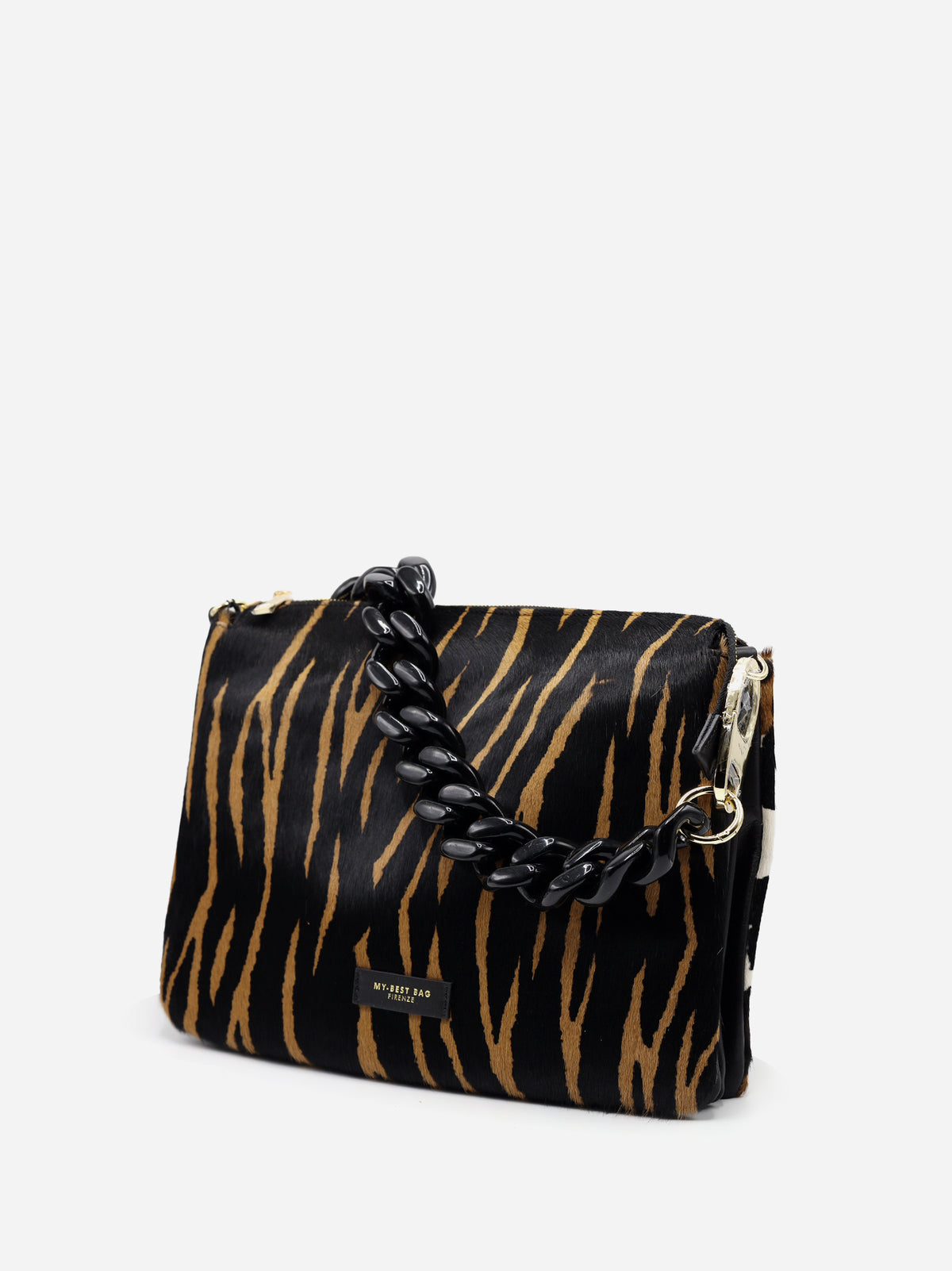 My Best Bag Borsa Reflex Big In Cavalino Double Cognac E Nero