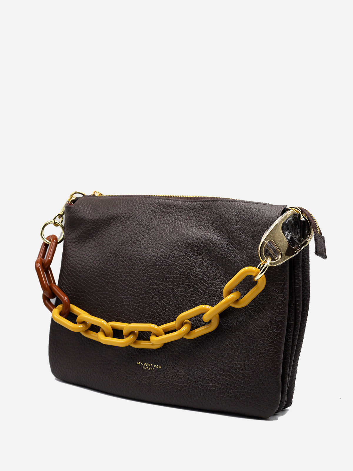 My Best Bag Borsa Reflex Big In Pelle Marrone Scuro