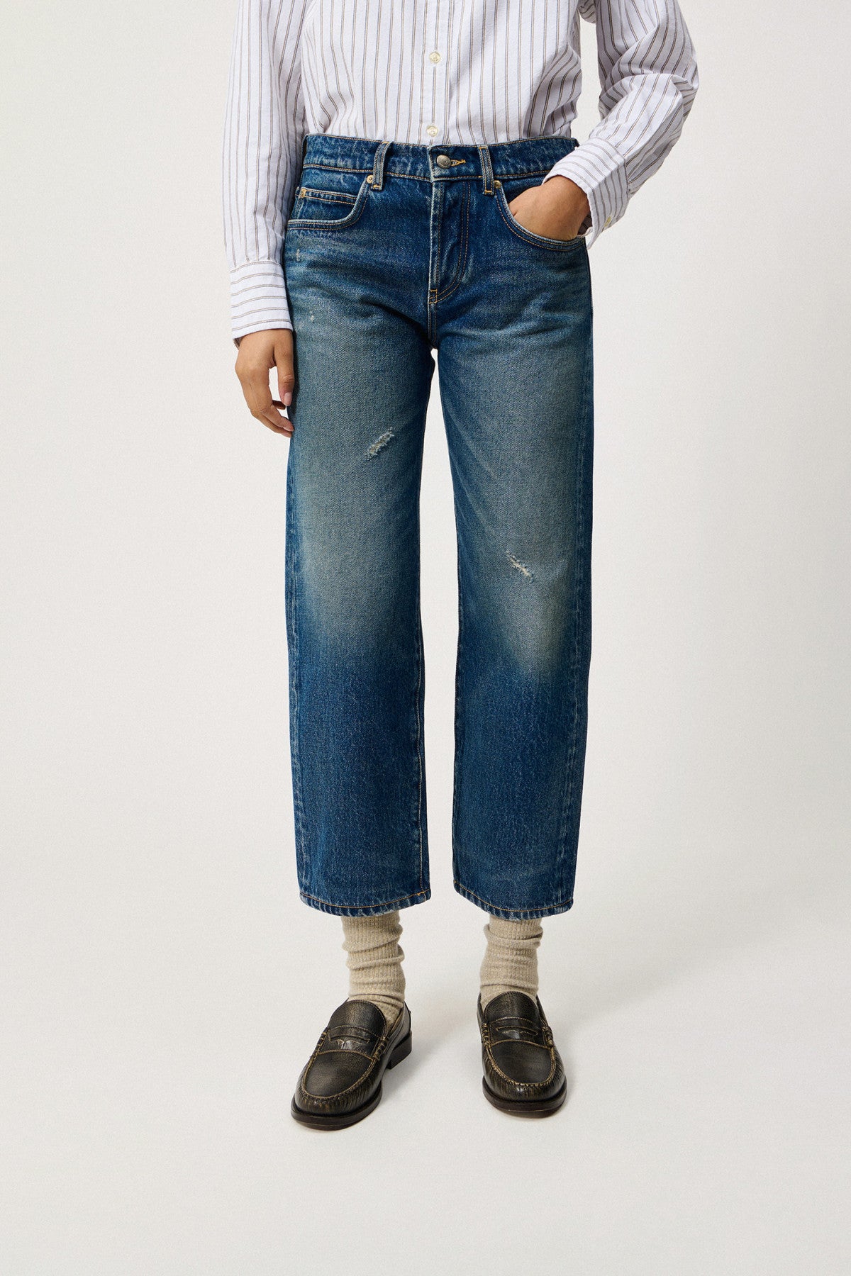 Roy Roger's Old Glory Jeans New Oskar Dirty Grace Blu