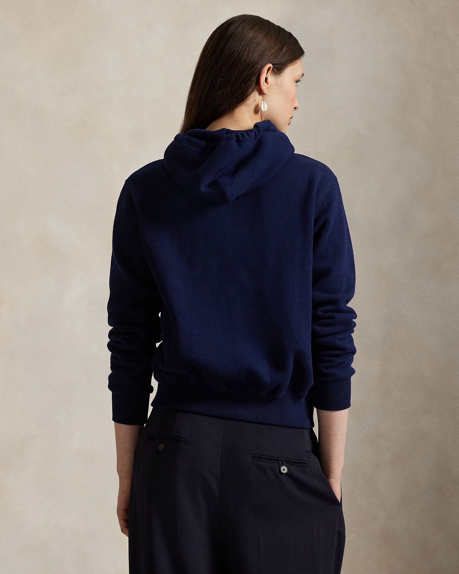Polo Ralph Lauren Felpa Con Cappuccio E Cerniera Navy
