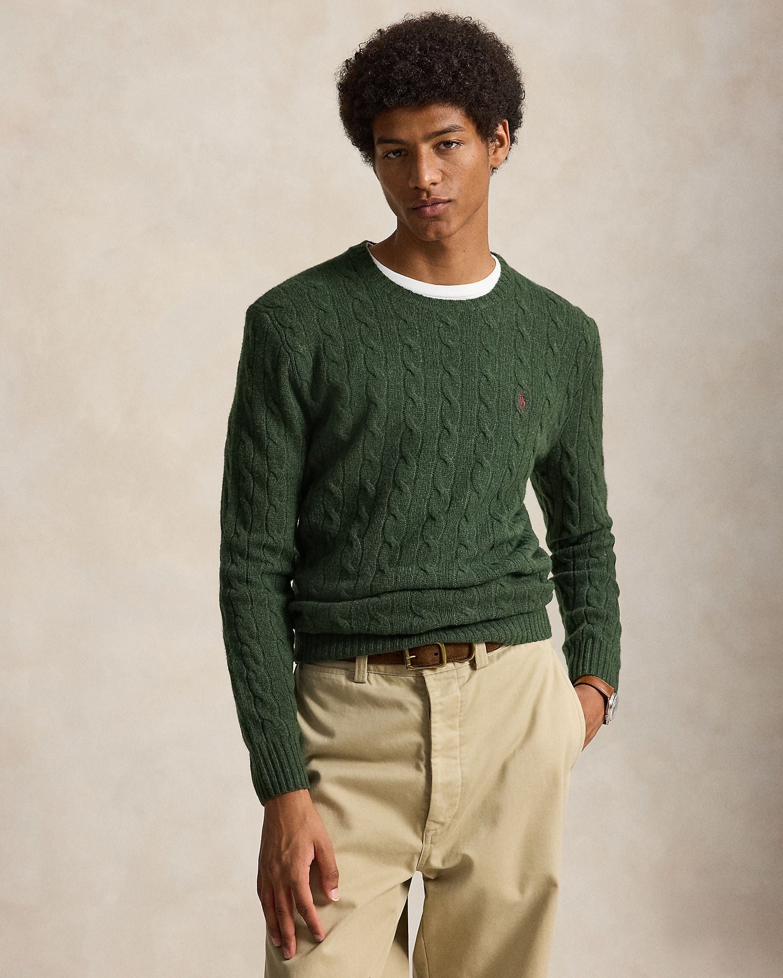 polo-ralph-lauren-maglia-in-lana-e-cashmere-a-trecce-verde-pino