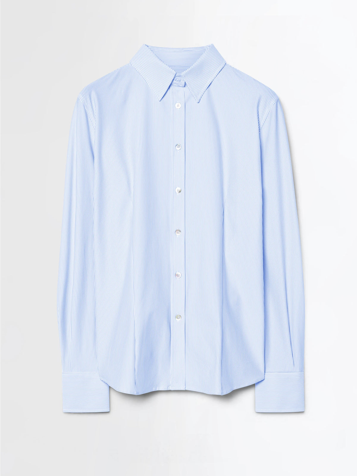 RRD Oxford Jacquard Wom Shirt Azure Stripe