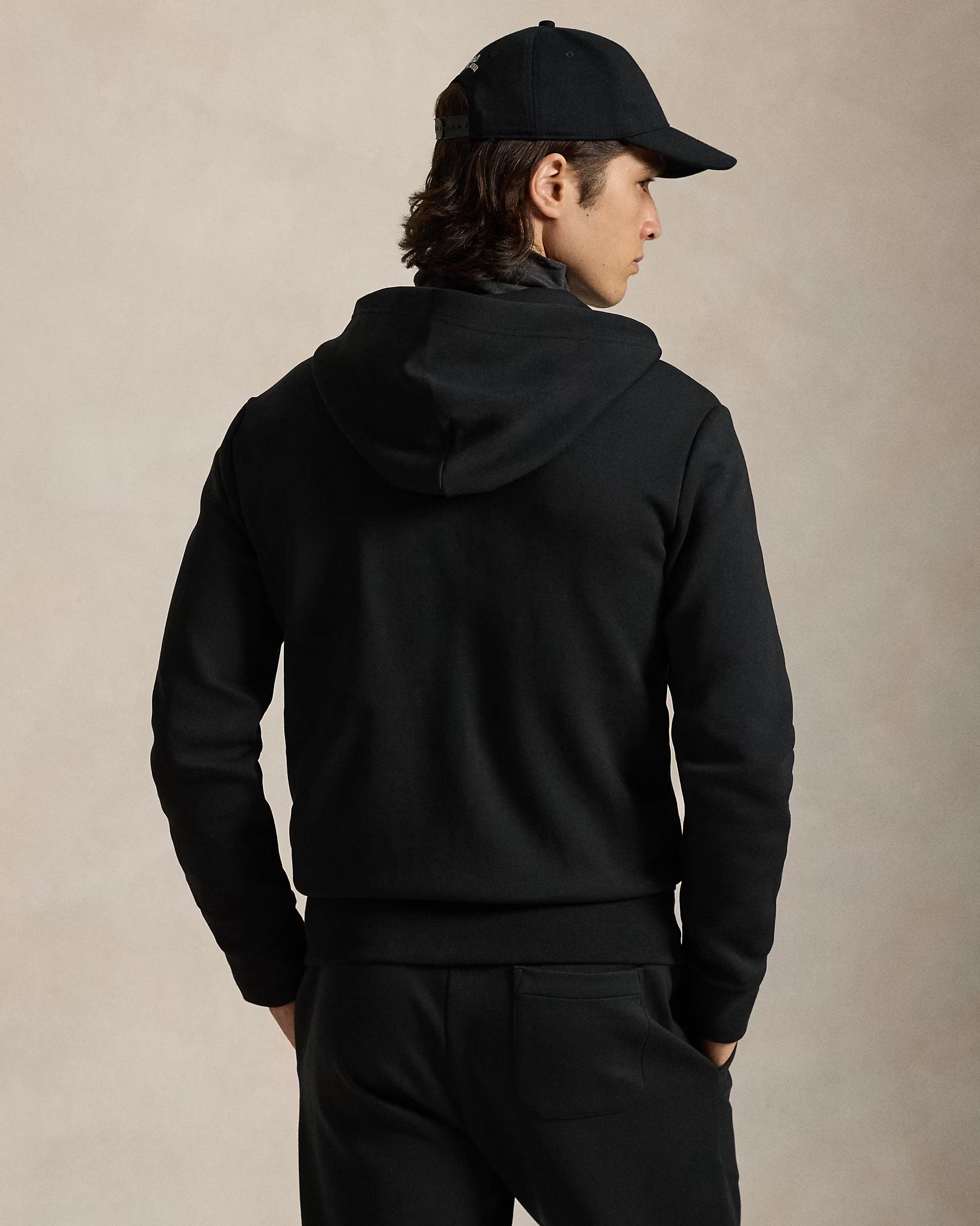 Polo Ralph Lauren Felpa Full Zip Con Cappuccio Nera