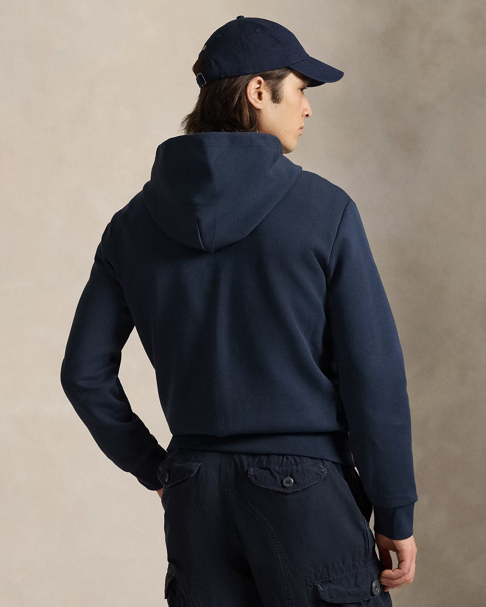 Polo Ralph Lauren Felpa Full Zip Con Cappuccio Navy