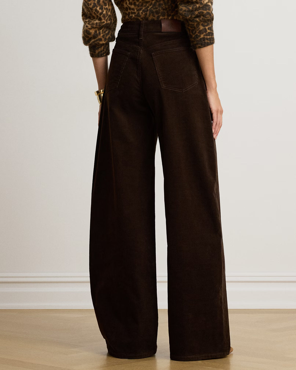 Lauren Ralph Lauren Pantaloni In Velluto A Coste Marrone