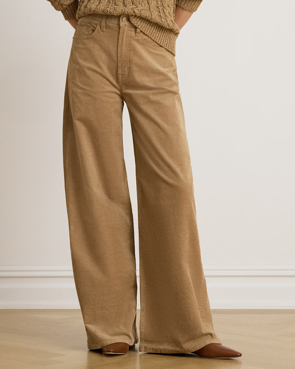 Lauren Ralph Lauren Pantaloni In Velluto A Coste Camel