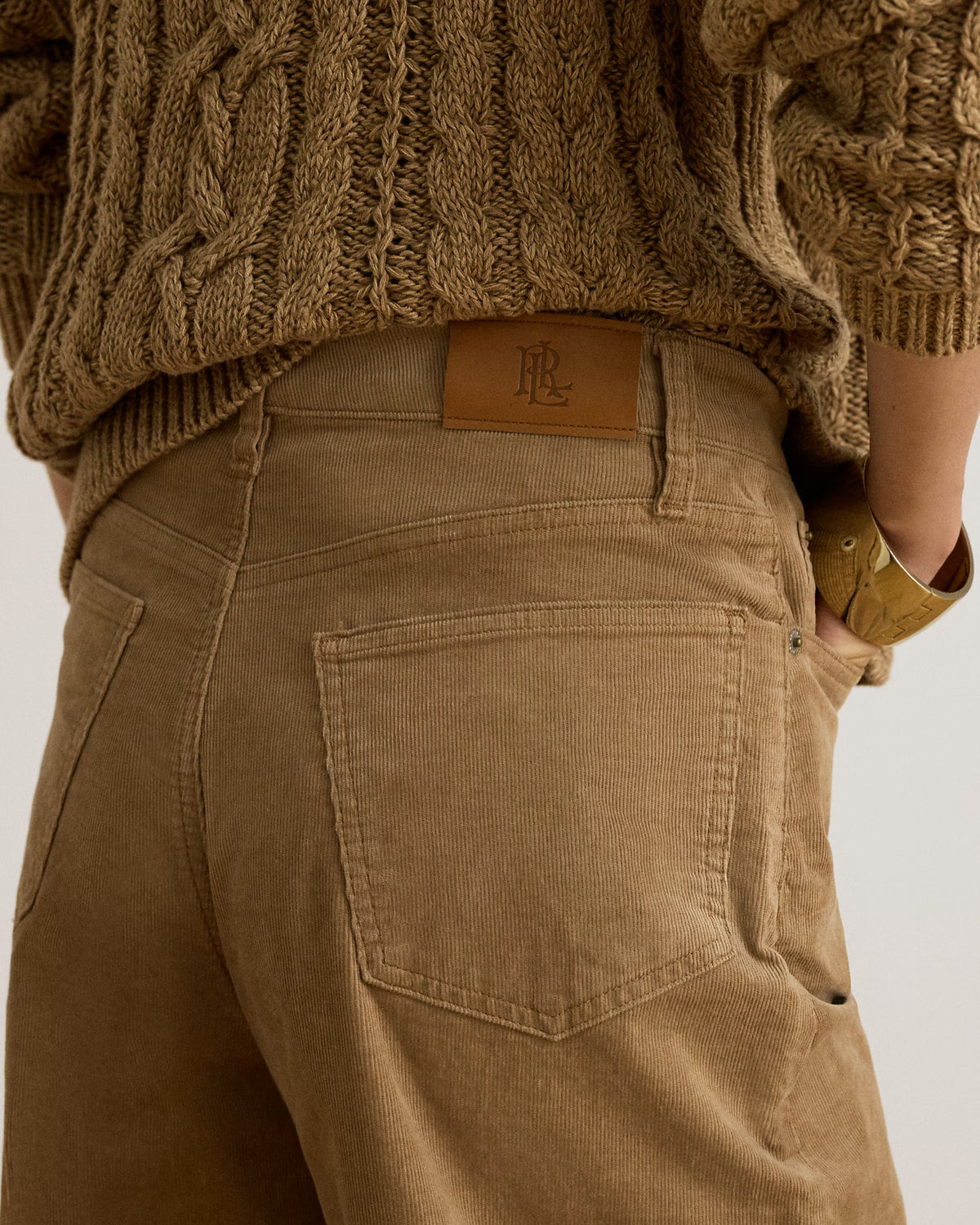 Lauren Ralph Lauren Pantaloni In Velluto A Coste Camel