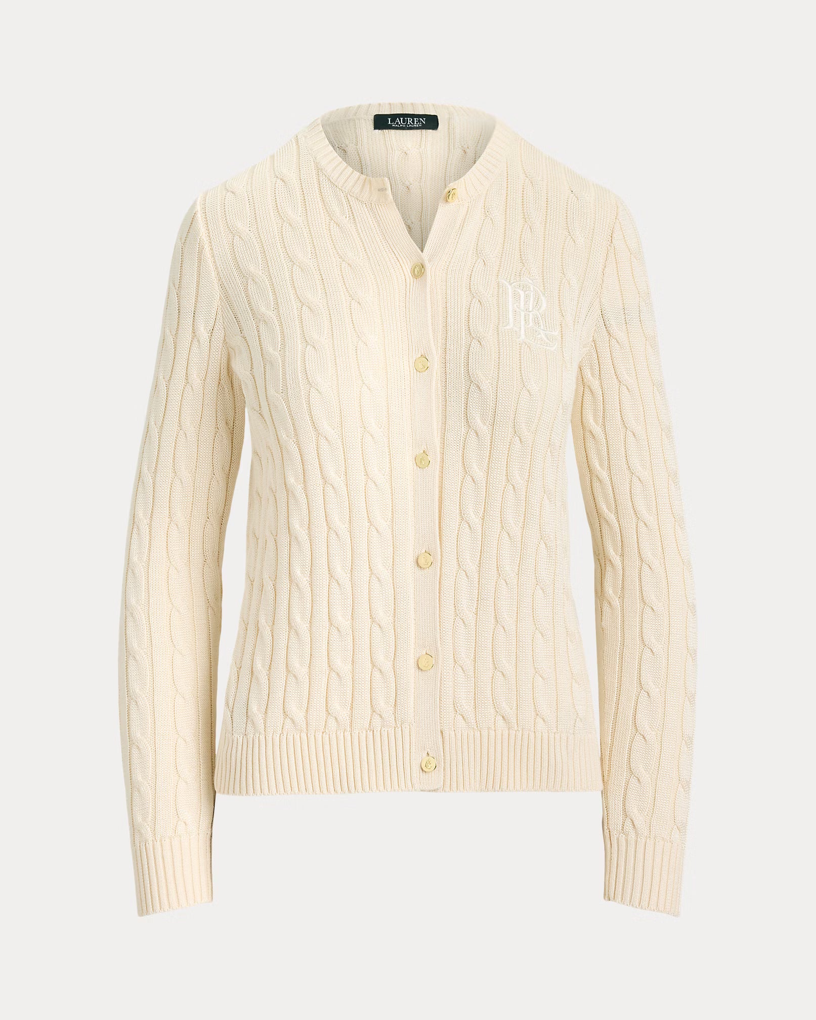 Lauren Ralph Lauren Cardigan A Trecce Crema