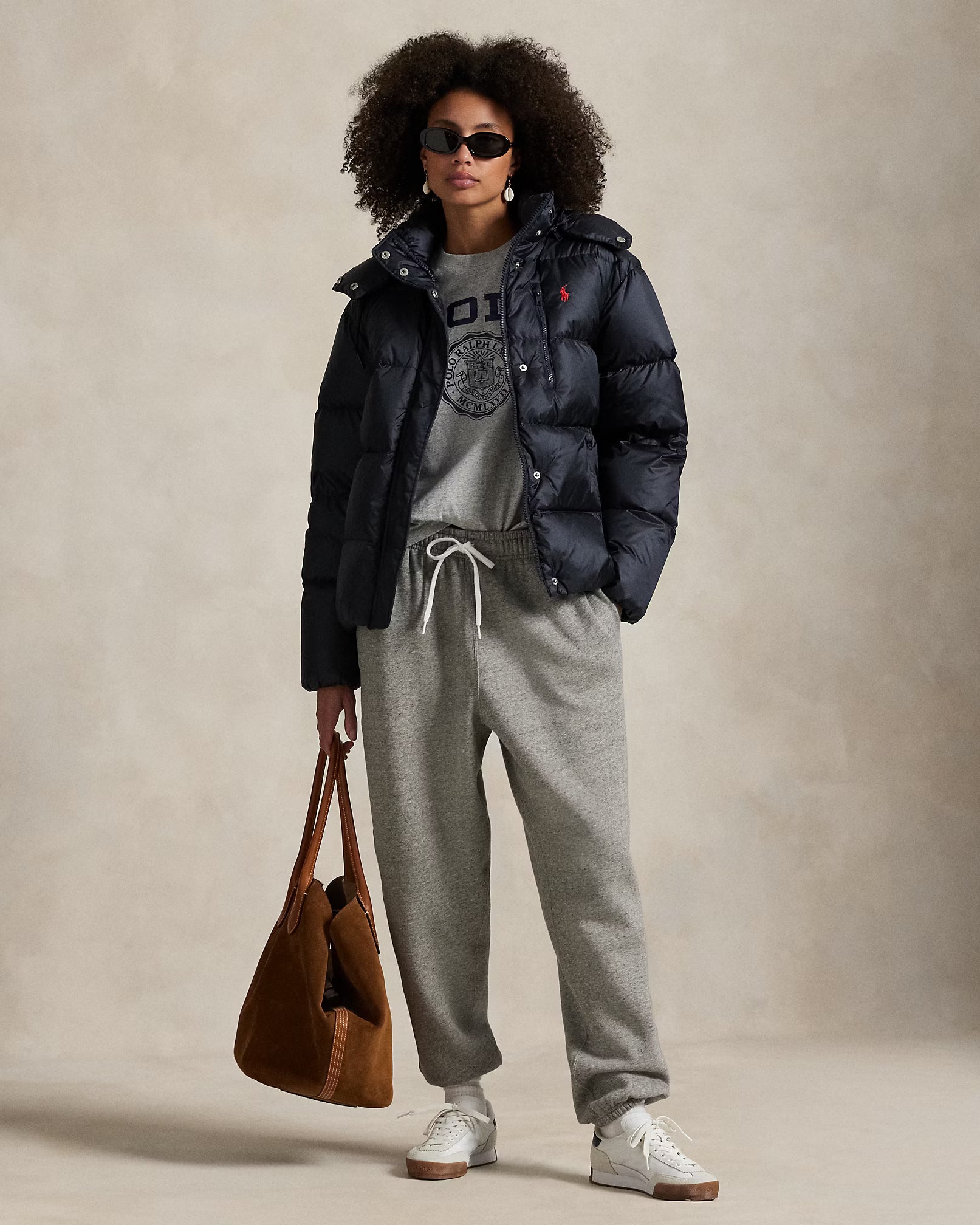 Polo Ralph Lauren Giubbotto Imbottito Medio Peso Navy