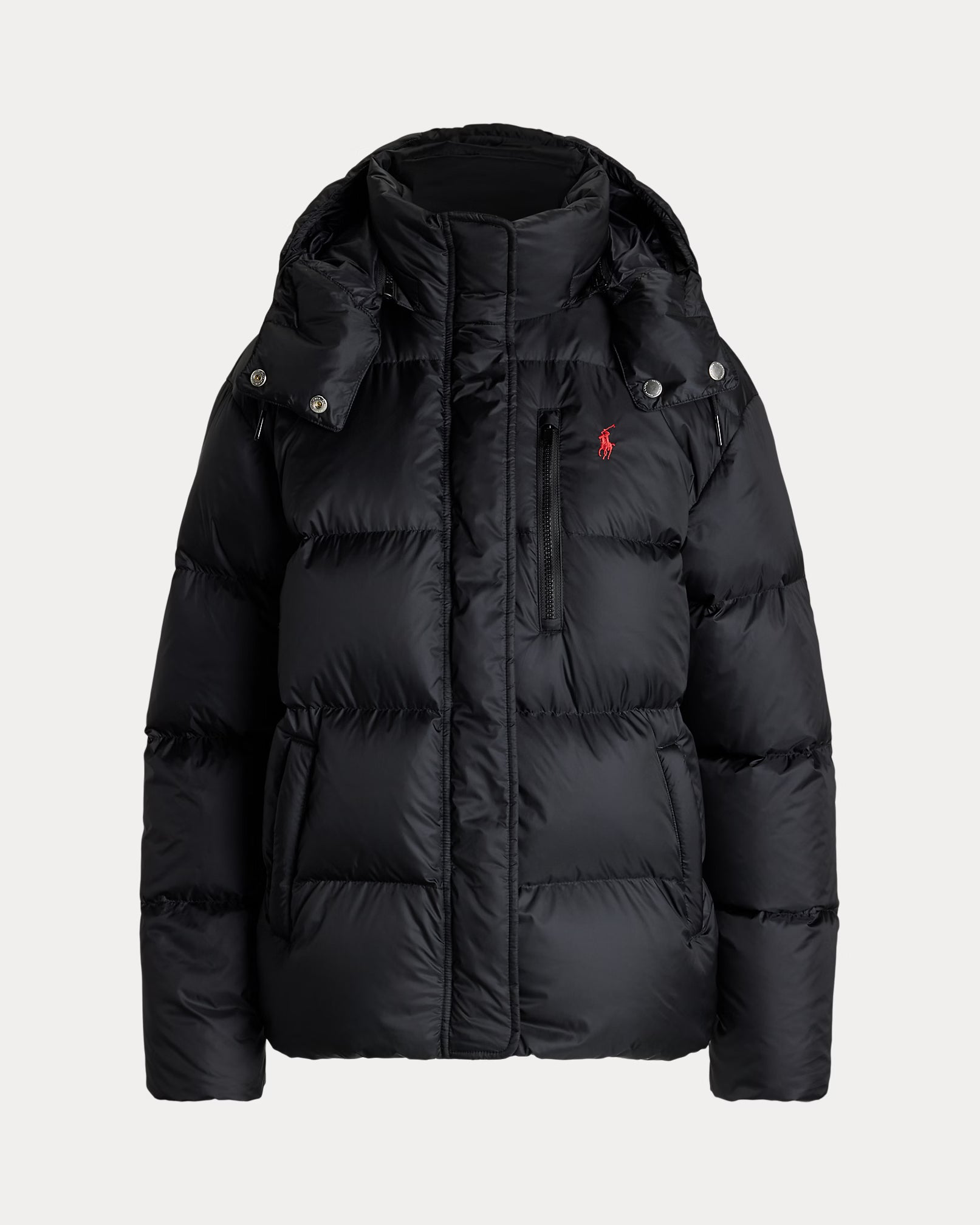 Polo Ralph Lauren Giubbotto Imbottito Medio Peso Nero