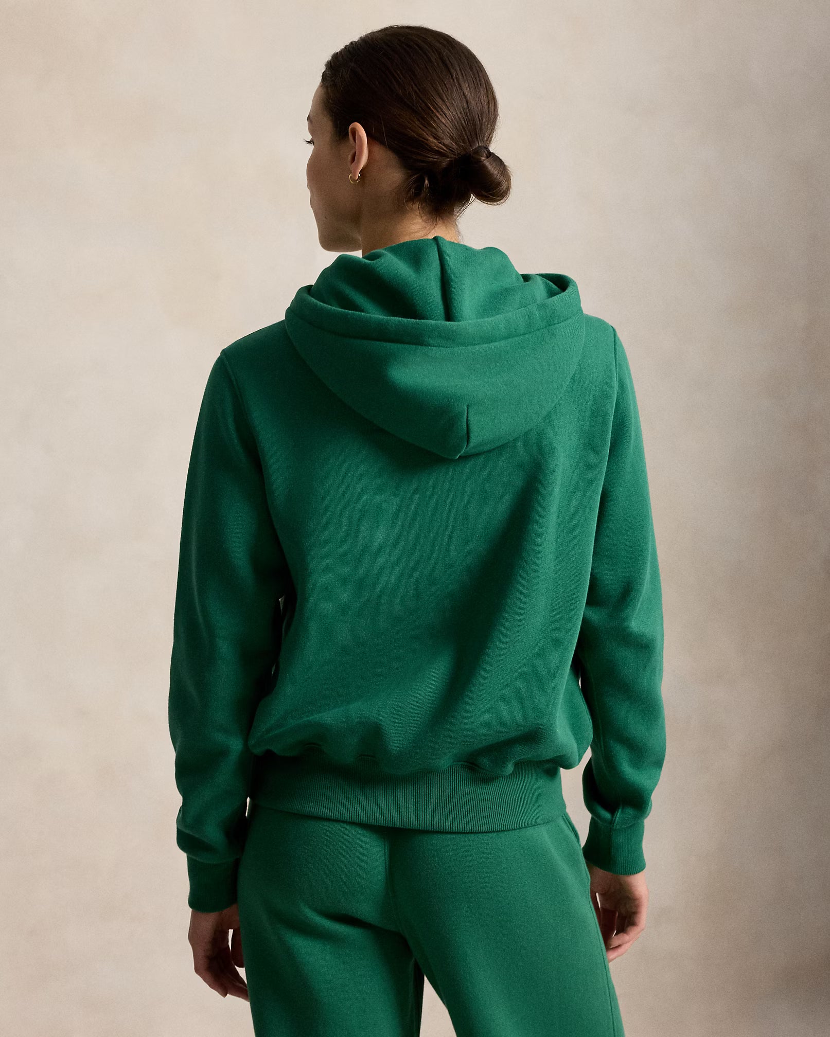Polo Ralph Lauren Felpa Con Cappuccio E Cerniera Verde