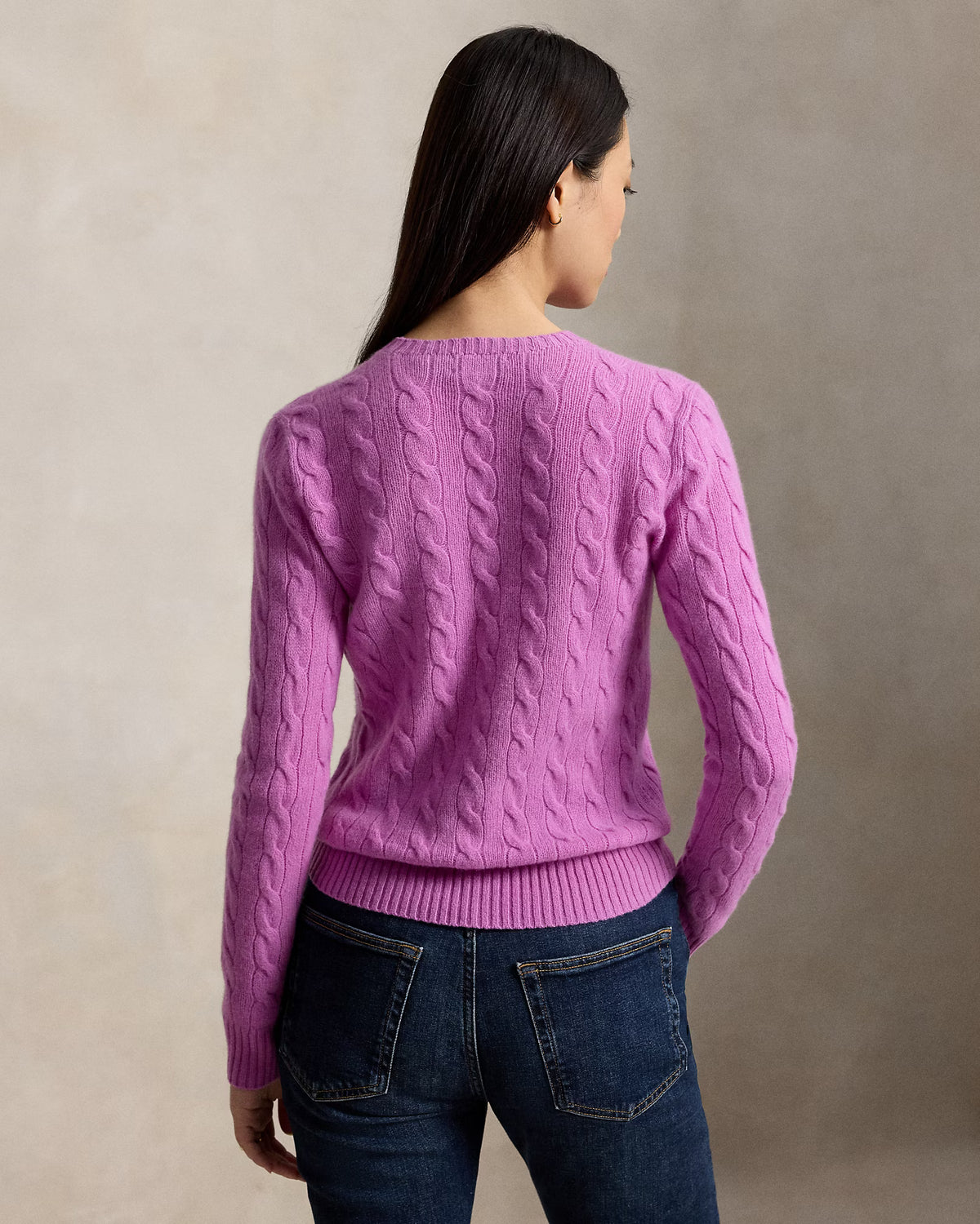 Polo Ralph Lauren Crew Neck Wool And Cashmere Pink
