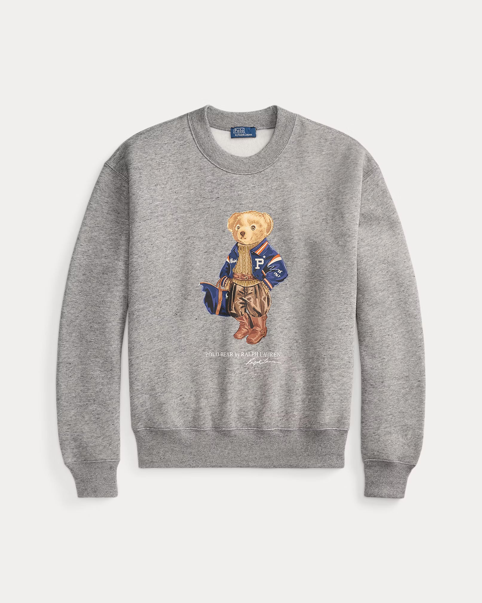 Polo Ralph Lauren Felpa Polo Bear Girocollo Melange Vintage Scuro