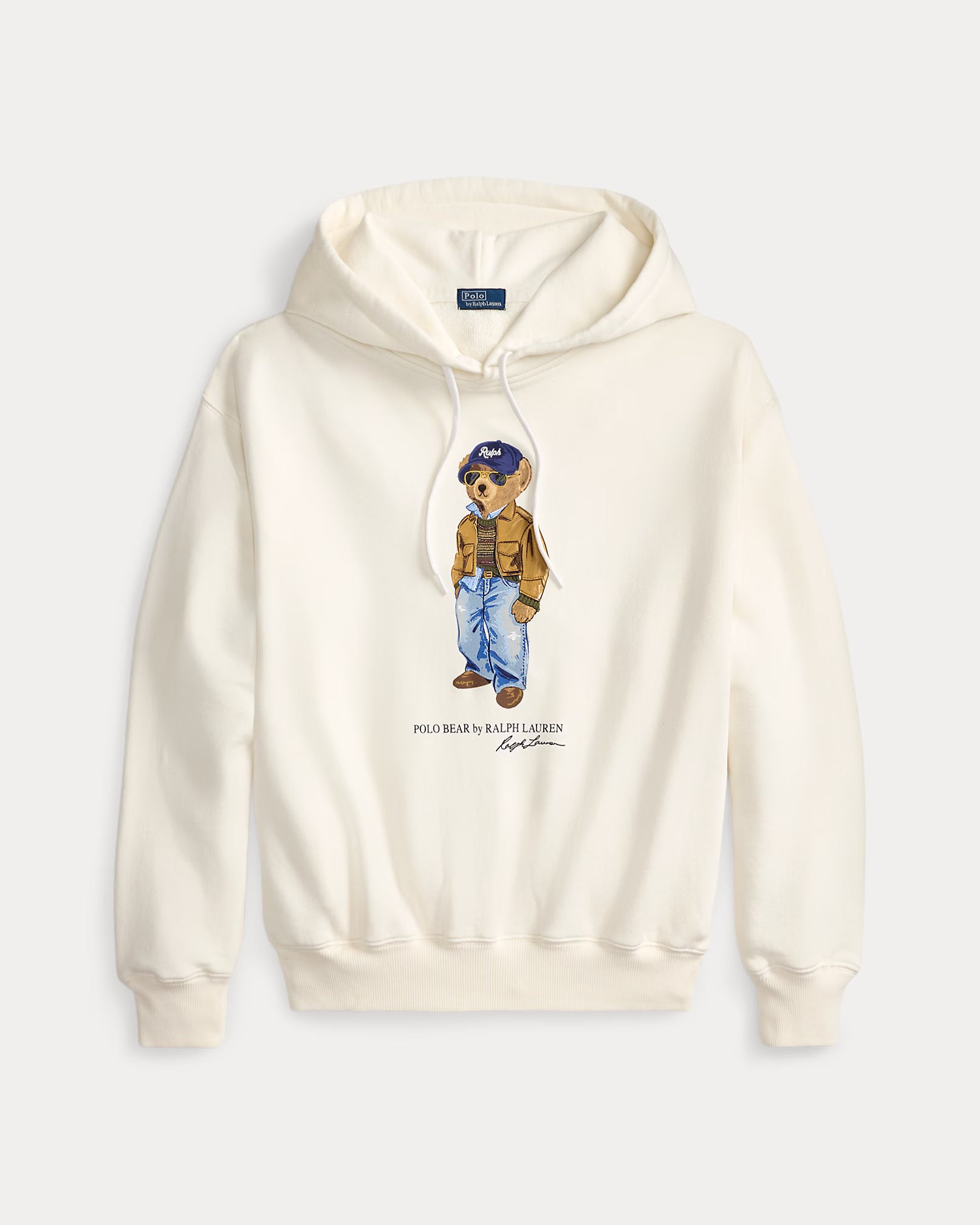 Polo Ralph Lauren Felpa Con Cappuccio Polo Bear Leggera Bianca
