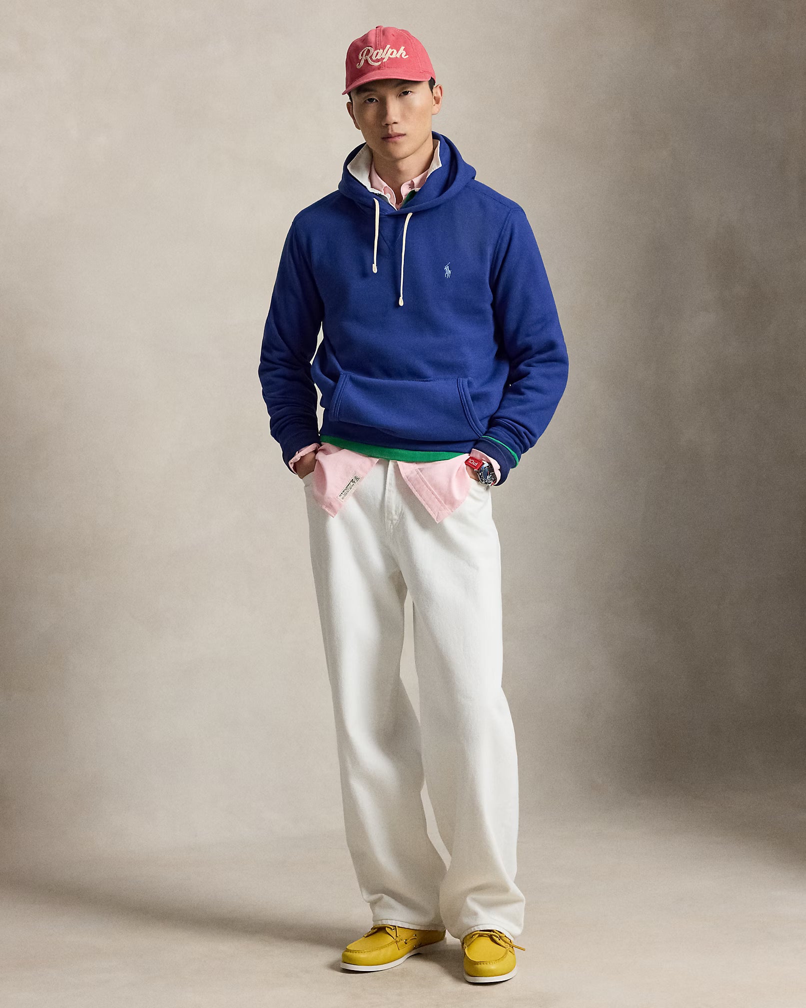 Polo Ralph Lauren La Felpa Con Cappuccio RL Blu Yatch