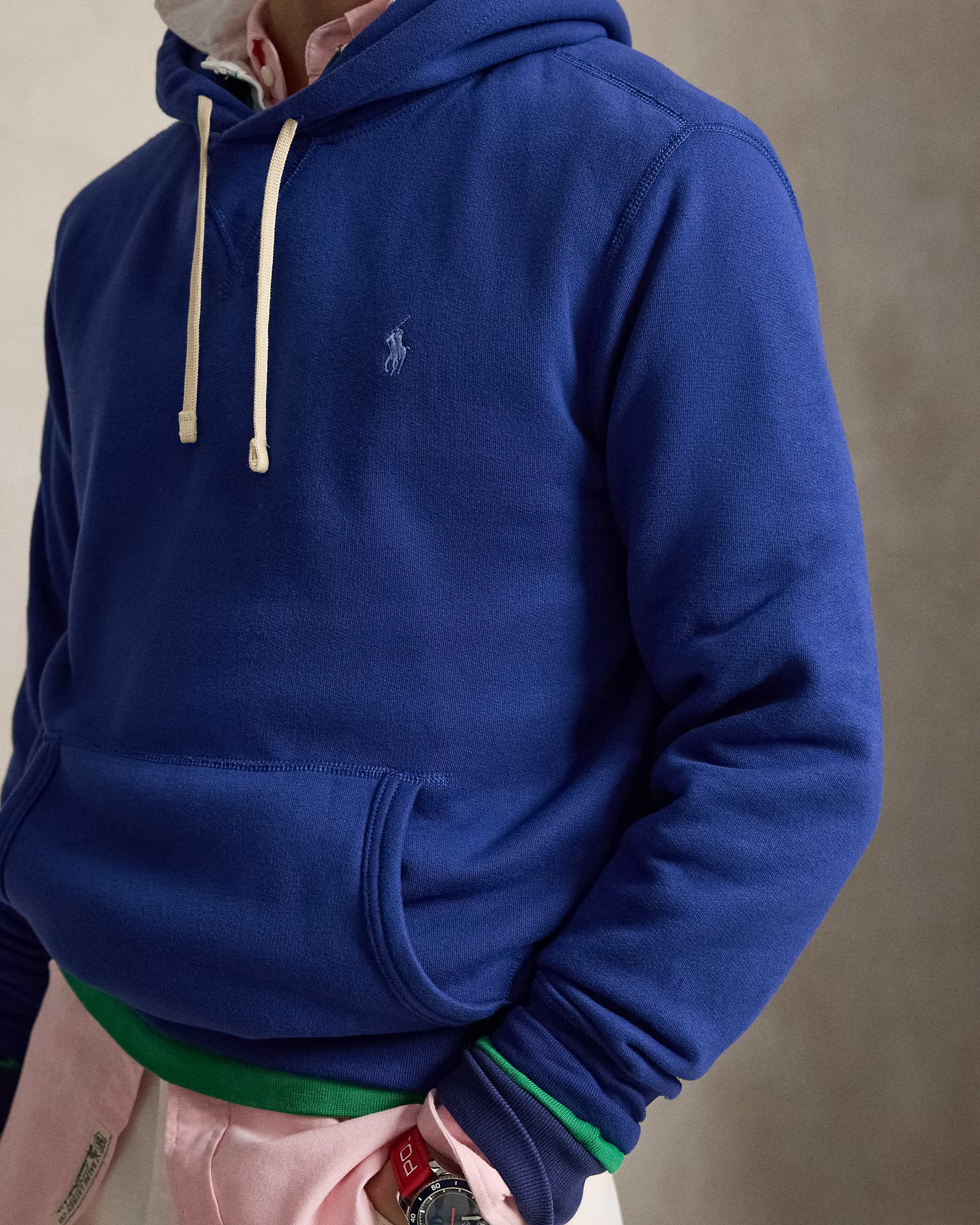 Polo Ralph Lauren La Felpa Con Cappuccio RL Blu Yatch