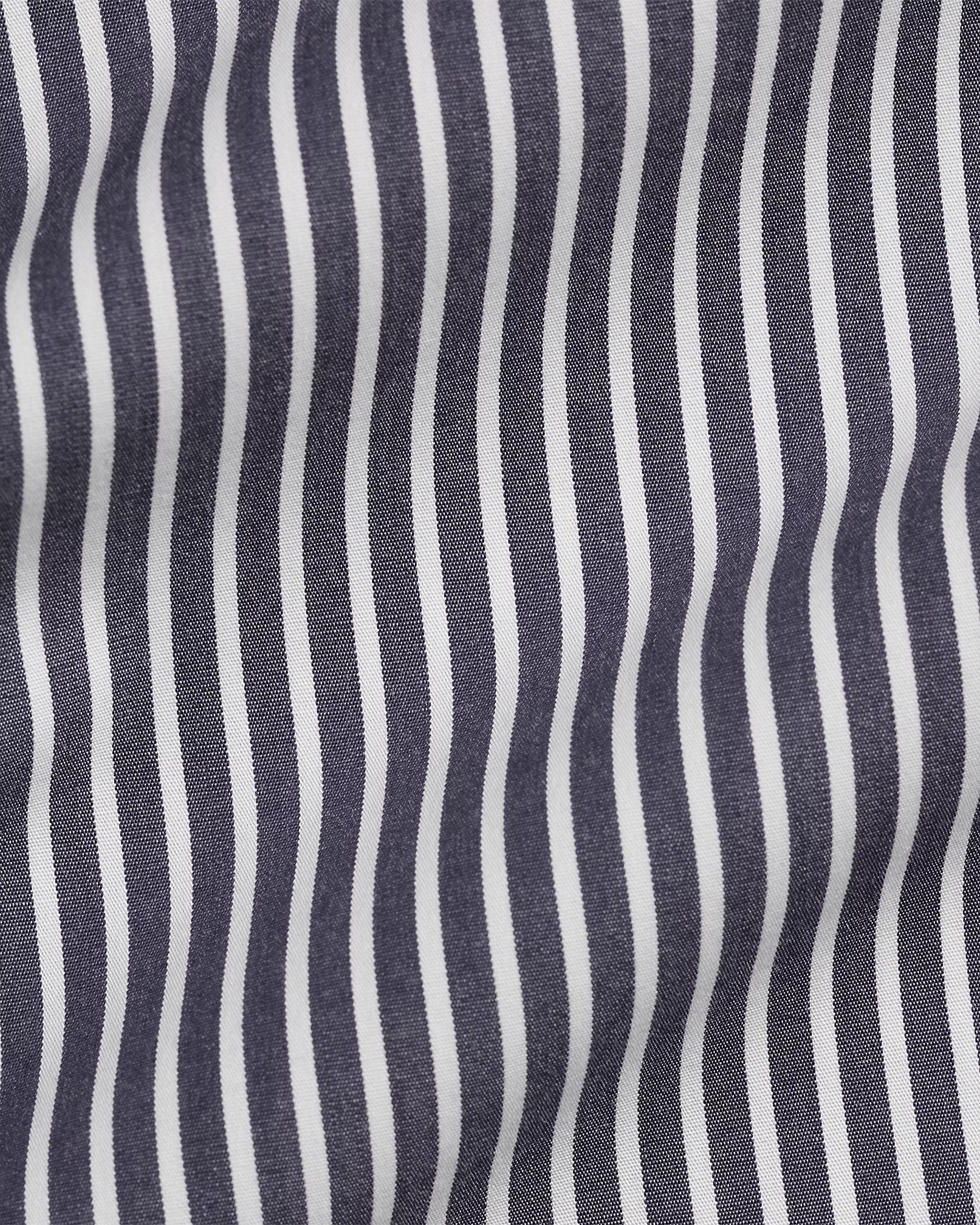 Polo Ralph Lauren Camicia In Popeline A Righe Newport Navy Bianco