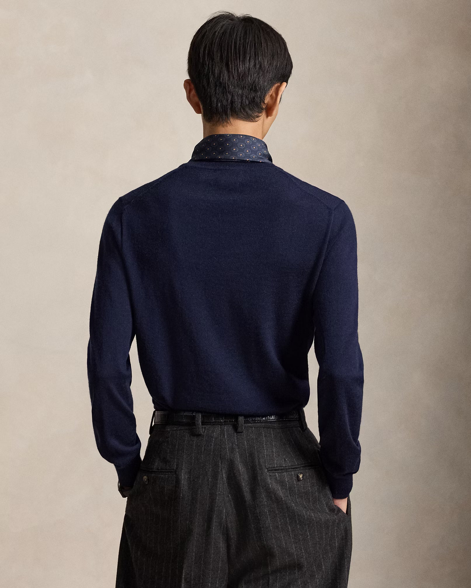 Polo Ralph Lauren Washable Wool Crewneck Sweater Navy
