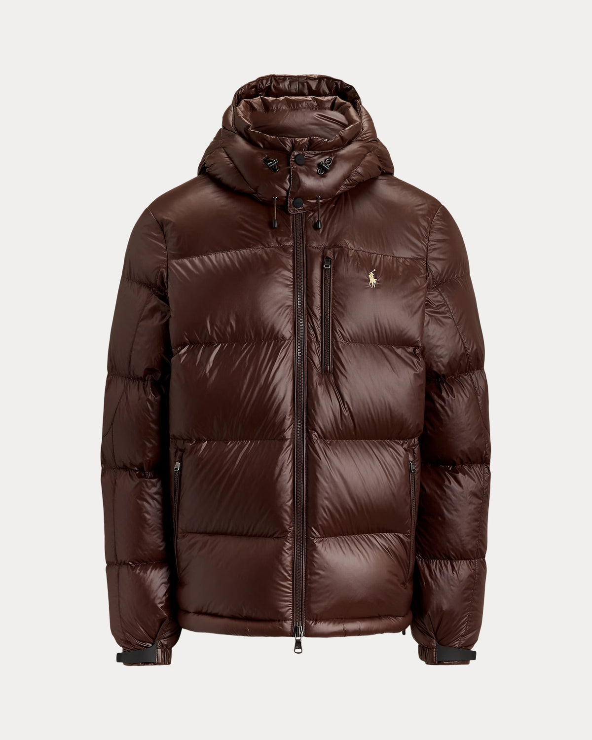 Polo Ralph Lauren Piumino Gorham Lucido Marrone
