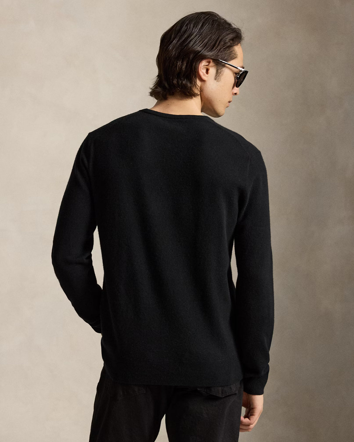 Polo Ralph Lauren Maglia Girocollo In Lana Nero