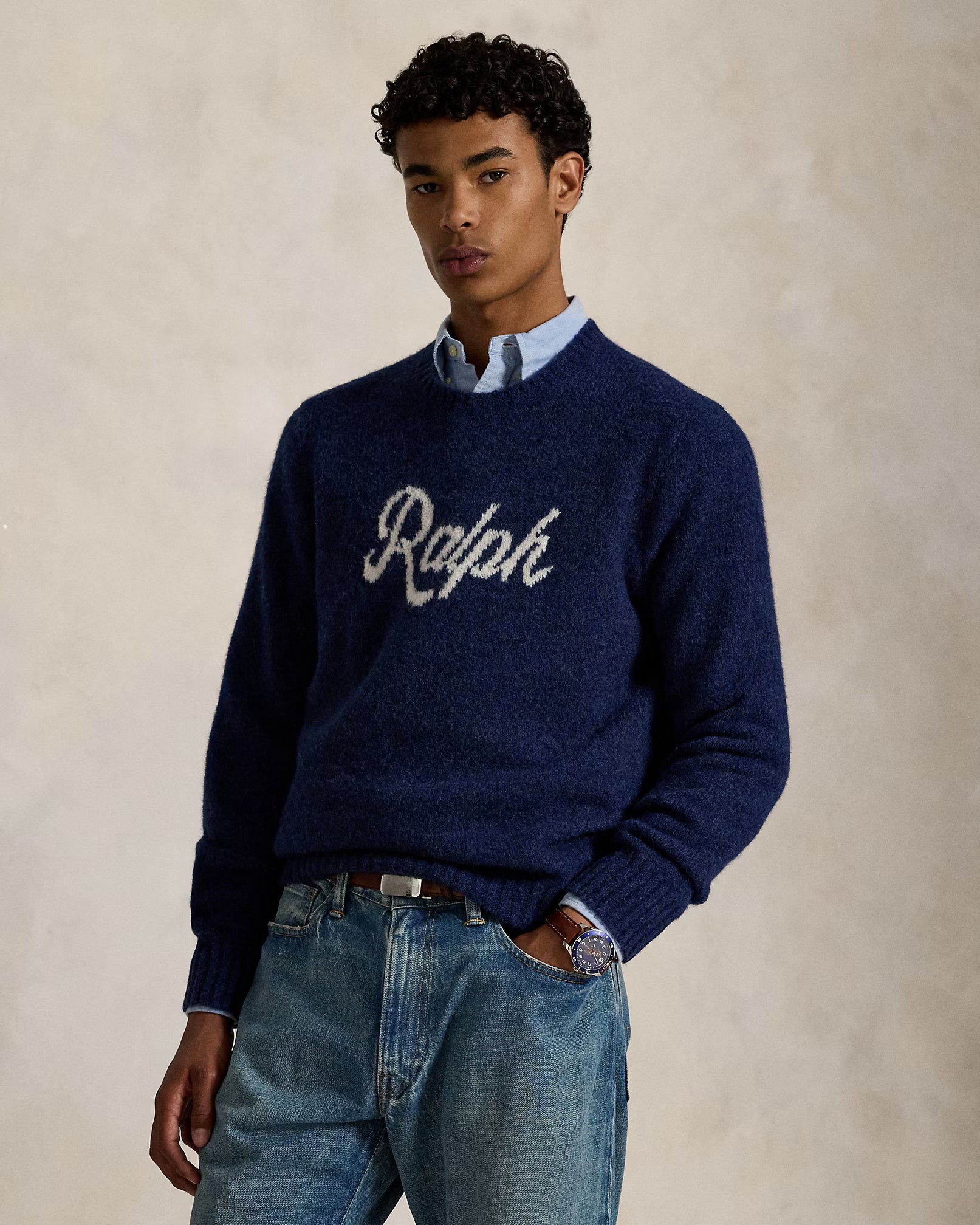 Polo Ralph Lauren Maglia Con Logo Ralph Navy