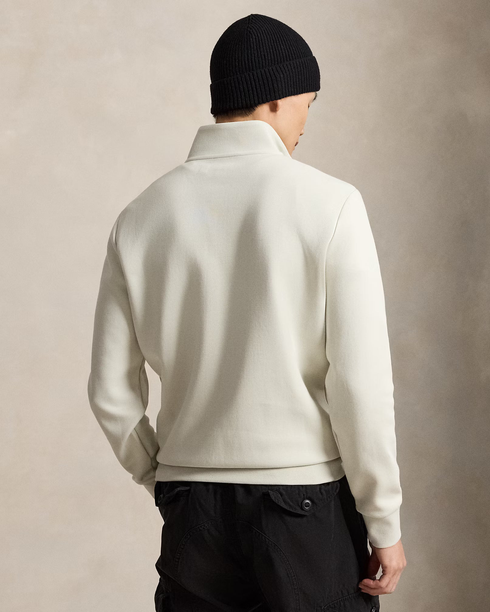 Polo Ralph Lauren Pullover Mezza Zip Maglia Doppia Ghiaia