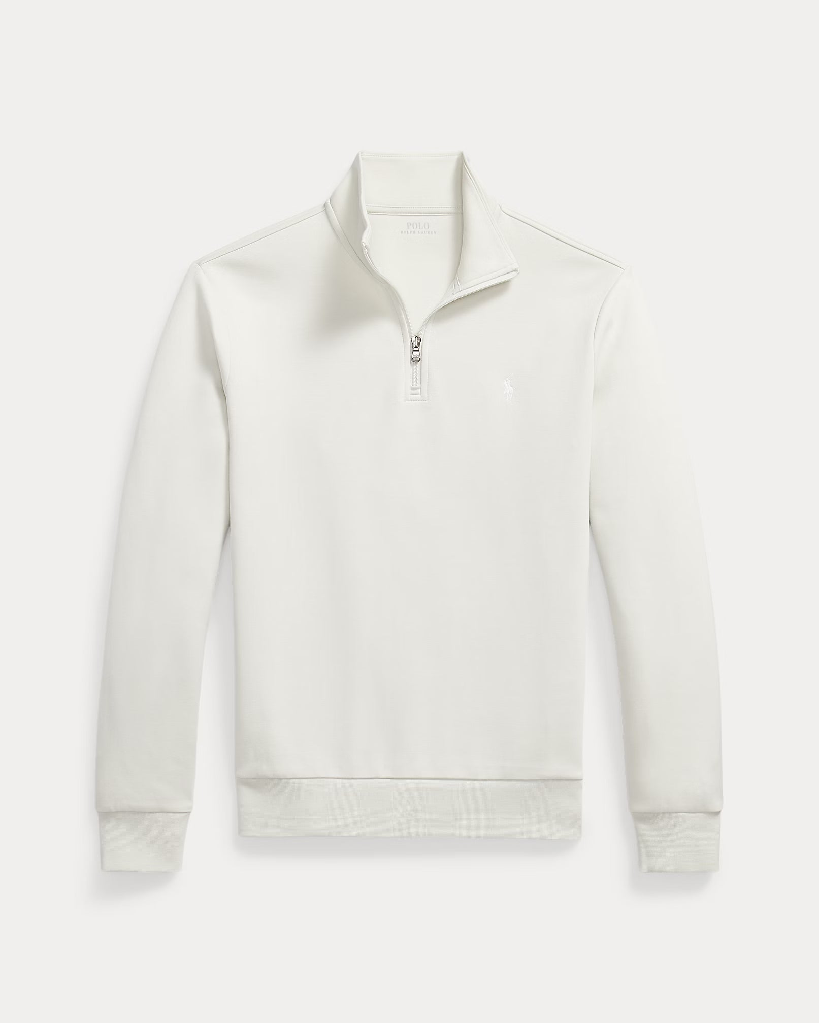 Polo Ralph Lauren Pullover Mezza Zip Maglia Doppia Ghiaia