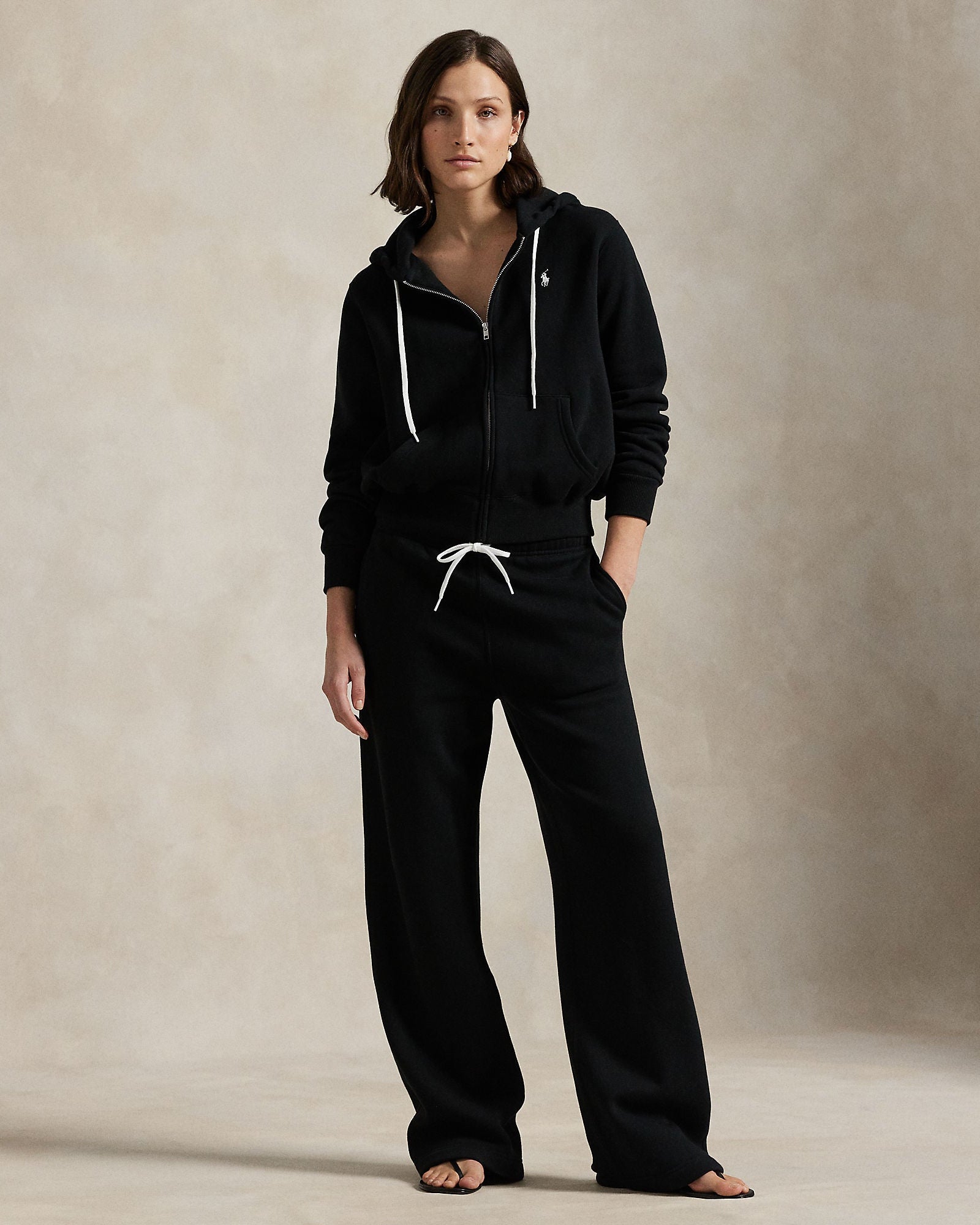 Polo Ralph Lauren Black Zip-Up Hoodie