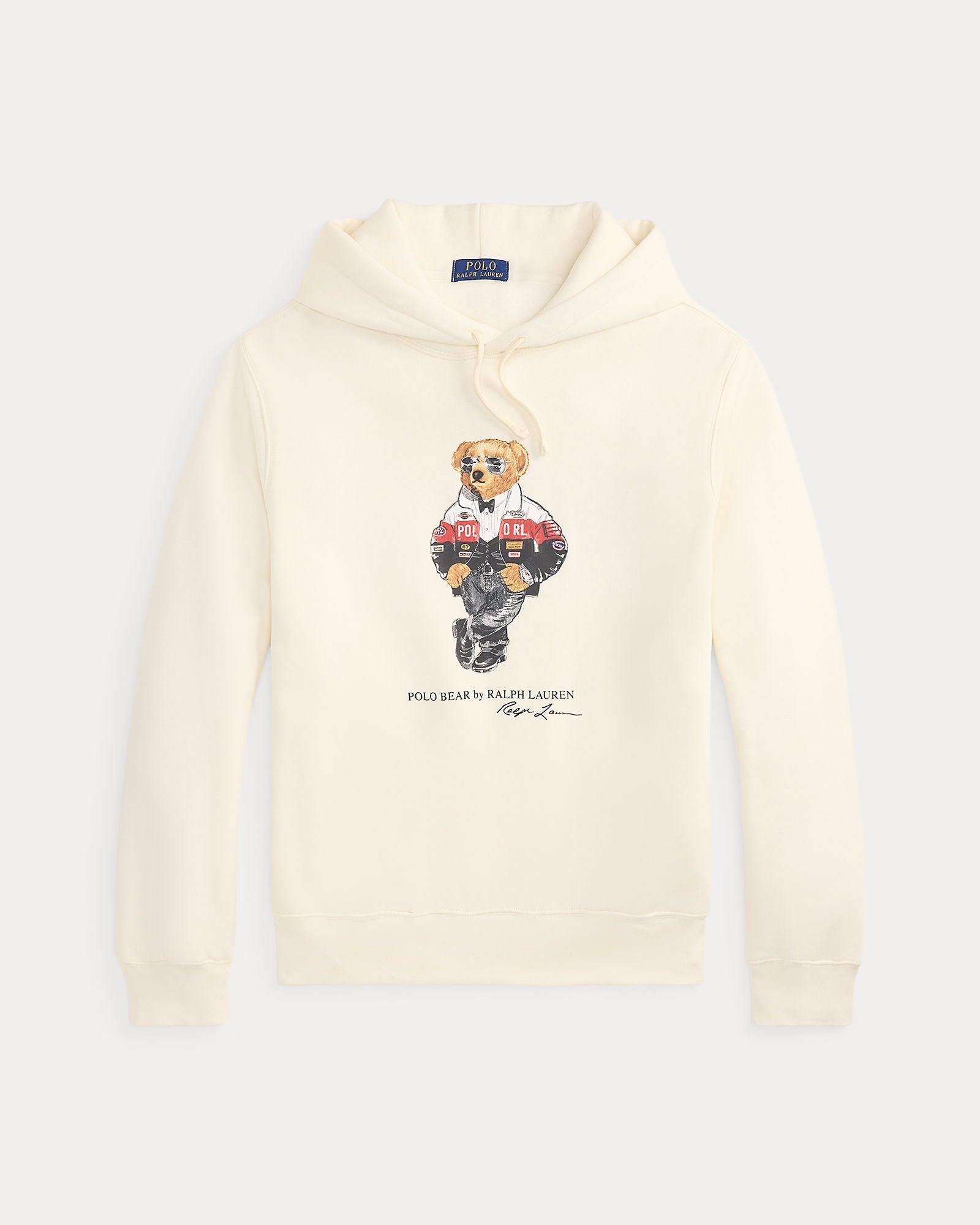 Polo Ralph Lauren Felpa Polo Bear Con Cappuccio Panna