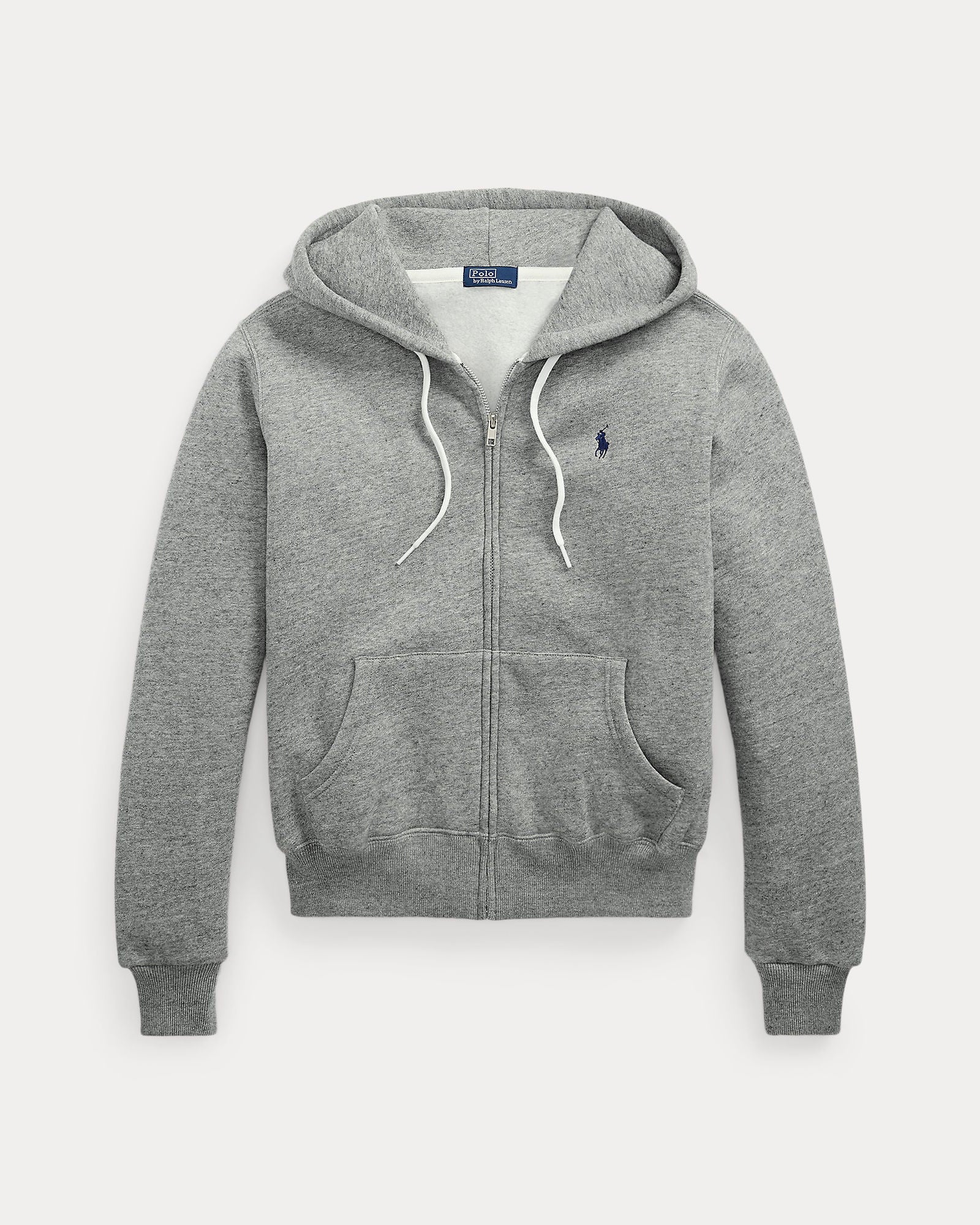 Polo Ralph Lauren Felpa Con Cappuccio E Cerniera Grigia