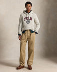 Polo Ralph Lauren Felpa Con Cappuccio E Logo Grigia