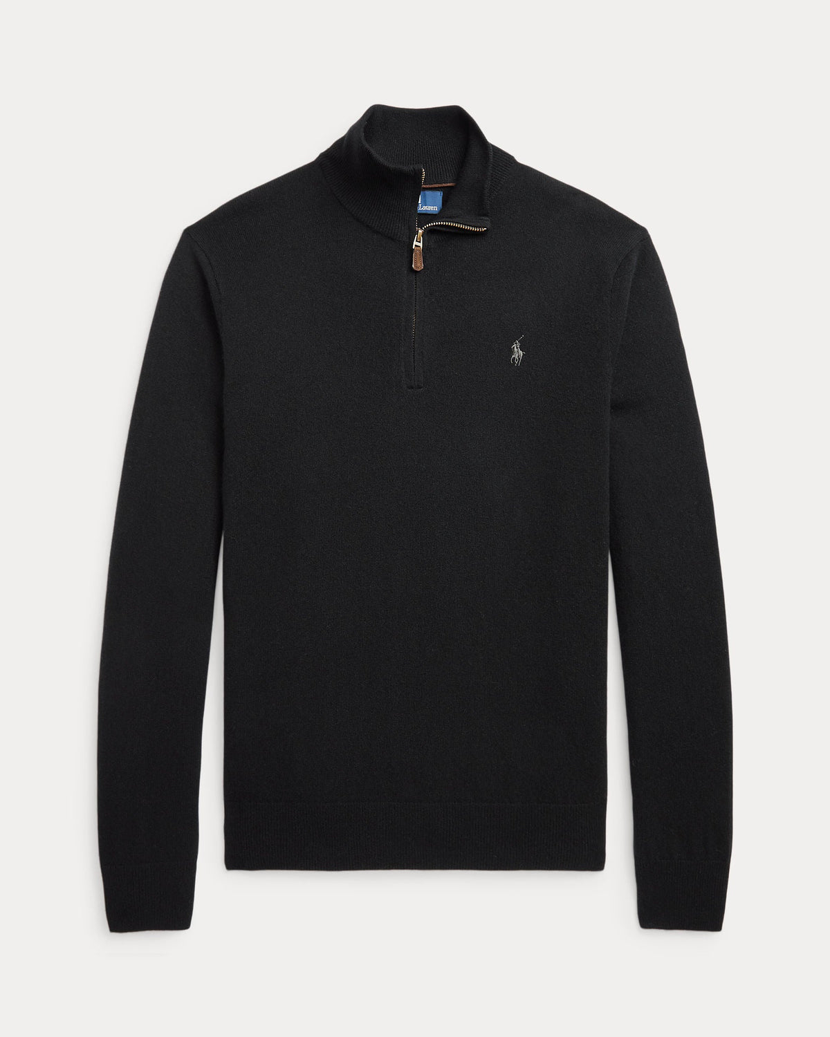 Polo Ralph Lauren Maglia In Lana Con Cerniera Nero