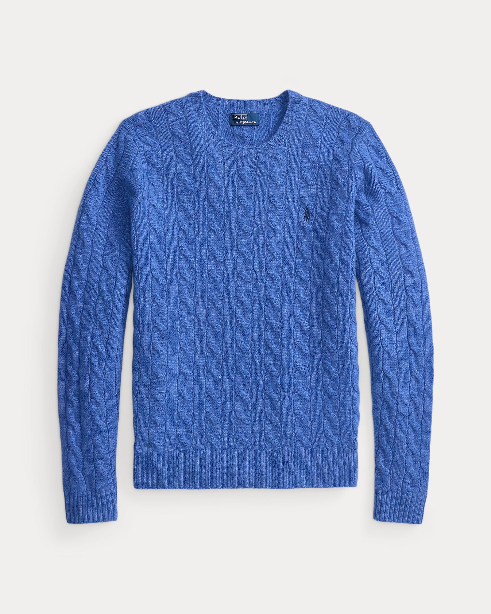 Polo Ralph Lauren Crewneck Wool And Cashmere Nimes Blue
