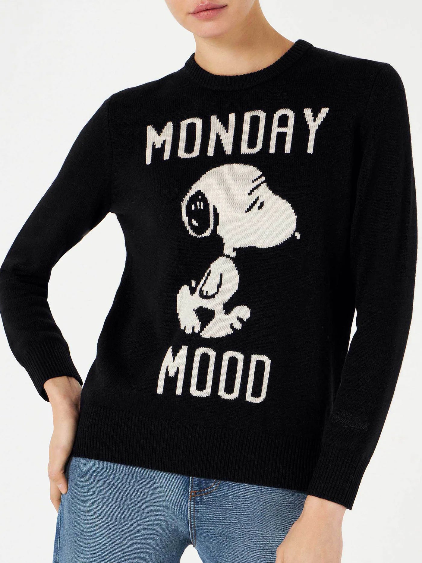 woman-black-sweater-monday-mood-snoopy-special-edition_