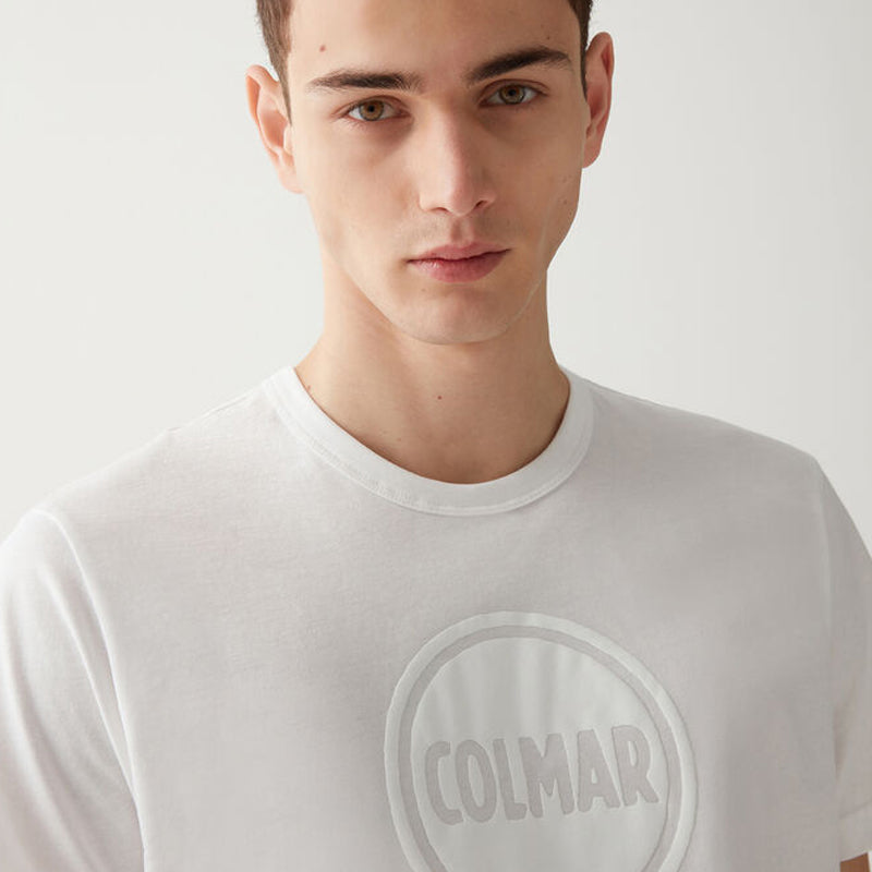 Colmar T-shirt Stampa Monocolore Bianco 7563 6SH 01-1