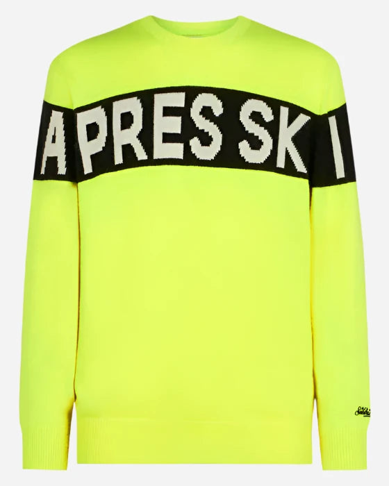 Mc2 Saint Barth 00986C Maglia Apres Ski Stripe giallo fluo 4